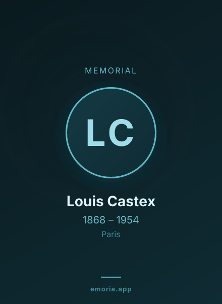 Memorial portrait of Louis Castex