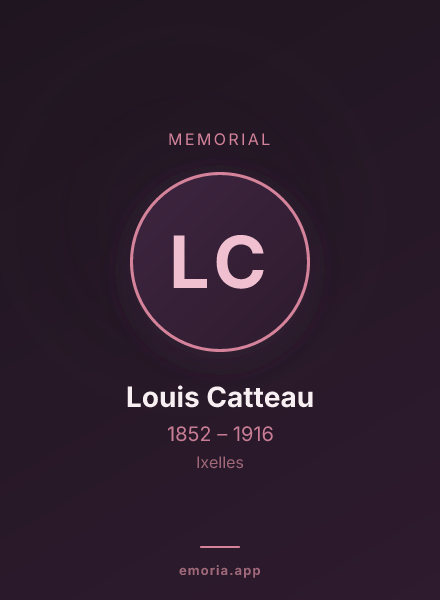 Memorial portrait of Louis Catteau