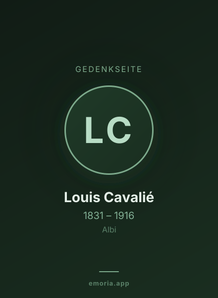 Gedenkportrait von Louis Cavalié