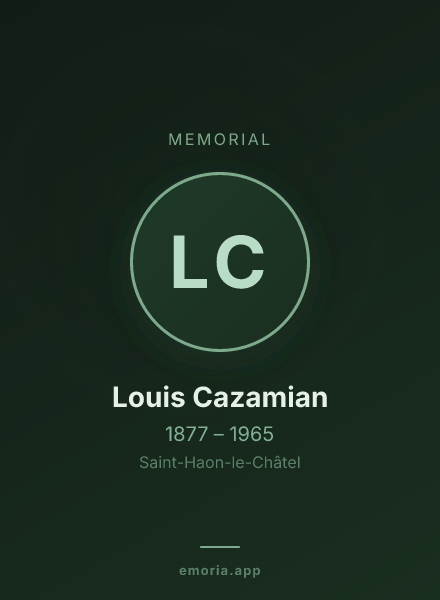 Memorial portrait of Louis Cazamian
