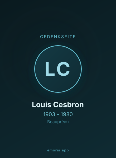 Gedenkportrait von Louis Cesbron
