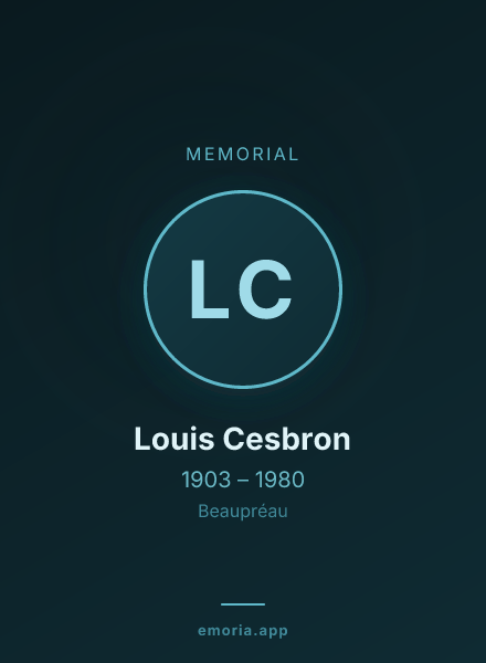 Memorial portrait of Louis Cesbron