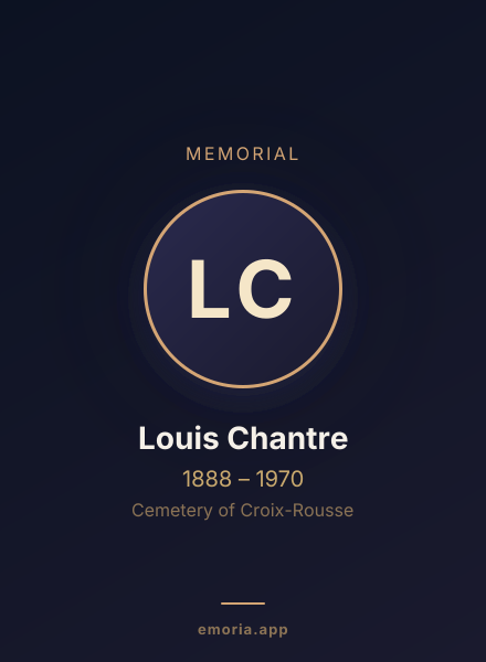Memorial portrait of Louis Chantre