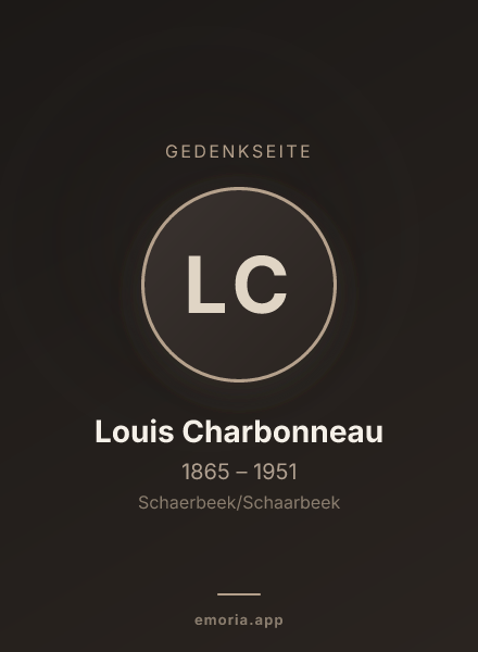 Gedenkportrait von Louis Charbonneau