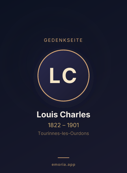 Gedenkportrait von Louis Charles
