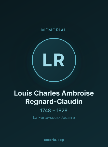 Memorial portrait of Louis Charles Ambroise Regnard-Claudin