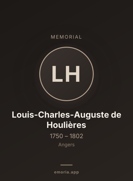 Memorial portrait of Louis-Charles-Auguste de Houlières