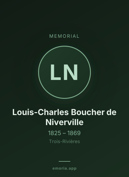 Memorial portrait of Louis-Charles Boucher de Niverville