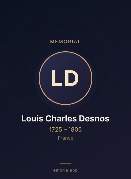 Memorial portrait of Louis Charles Desnos