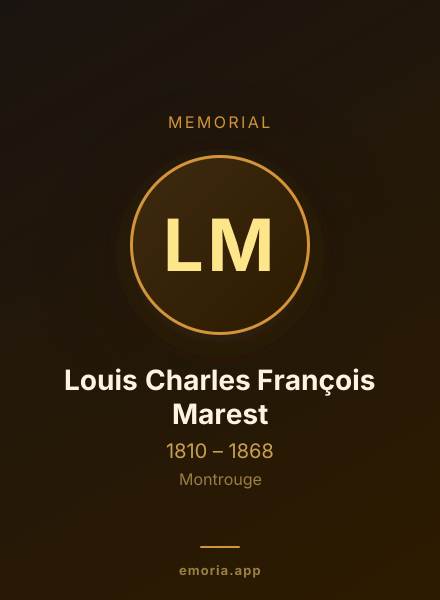 Memorial portrait of Louis Charles François Marest