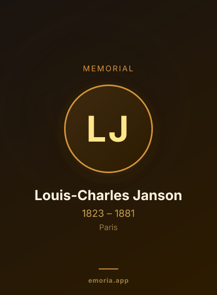 Memorial portrait of Louis-Charles Janson