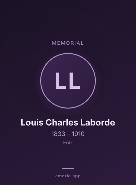 Memorial portrait of Louis Charles Laborde