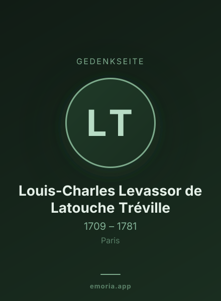Gedenkportrait von Louis-Charles Levassor de Latouche Tréville