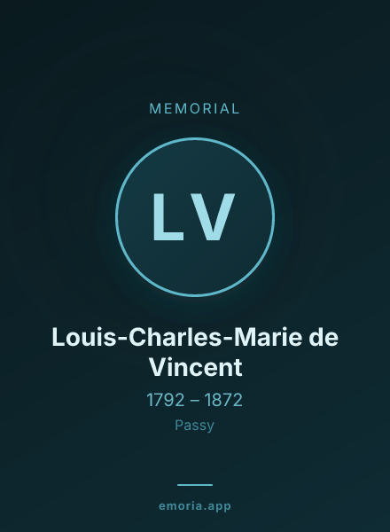 Memorial portrait of Louis-Charles-Marie de Vincent
