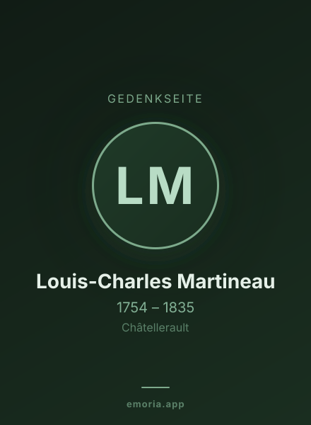Gedenkportrait von Louis-Charles Martineau