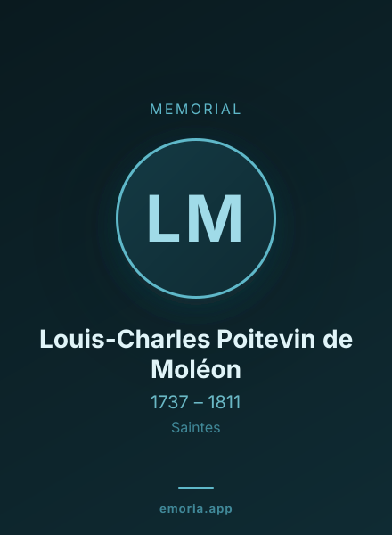 Memorial portrait of Louis-Charles Poitevin de Moléon