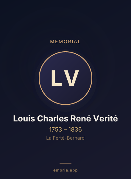 Memorial portrait of Louis Charles René Verité