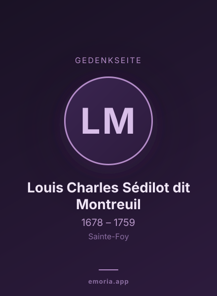 Gedenkportrait von Louis Charles Sédilot dit Montreuil