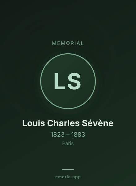 Memorial portrait of Louis Charles Sévène