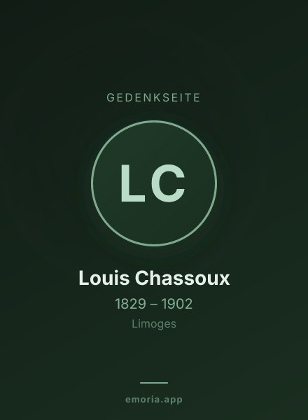 Gedenkportrait von Louis Chassoux