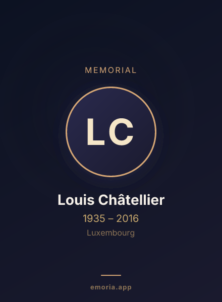Memorial portrait of Louis Châtellier