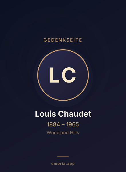Gedenkportrait von Louis Chaudet