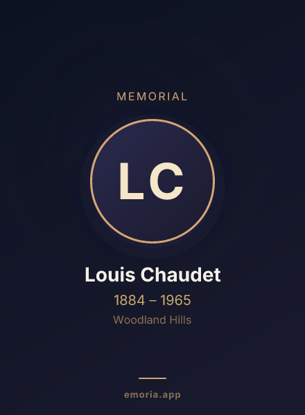 Memorial portrait of Louis Chaudet