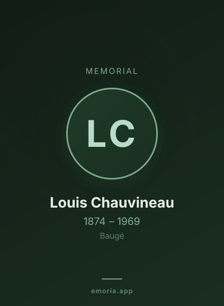Memorial portrait of Louis Chauvineau