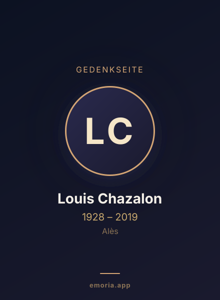 Gedenkportrait von Louis Chazalon