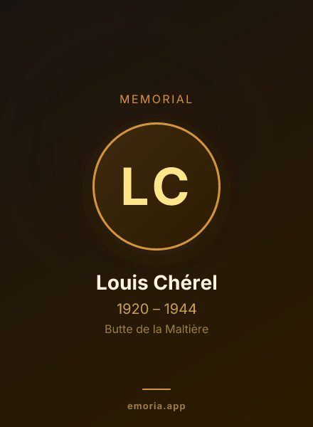 Memorial portrait of Louis Chérel