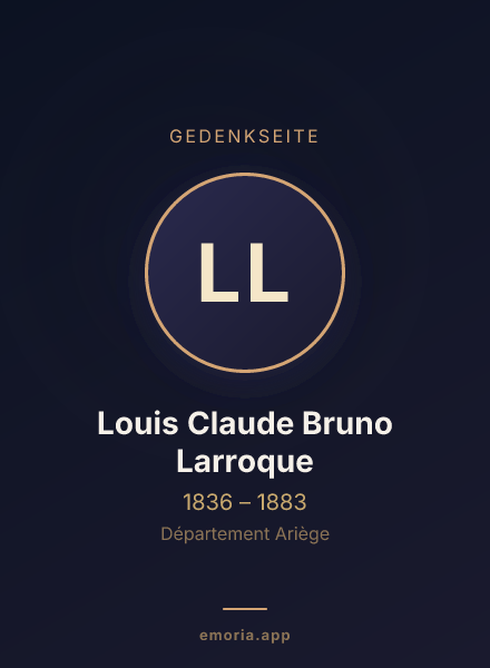 Gedenkportrait von Louis Claude Bruno Larroque