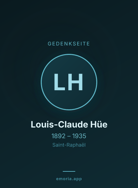 Gedenkportrait von Louis-Claude Hüe