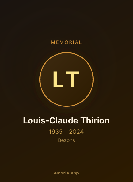 Memorial portrait of Louis-Claude Thirion