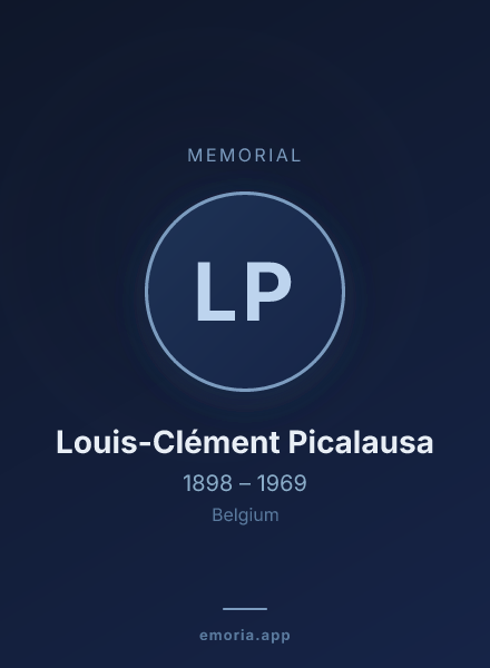 Memorial portrait of Louis-Clément Picalausa