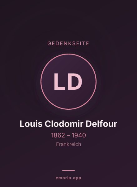 Gedenkportrait von Louis Clodomir Delfour
