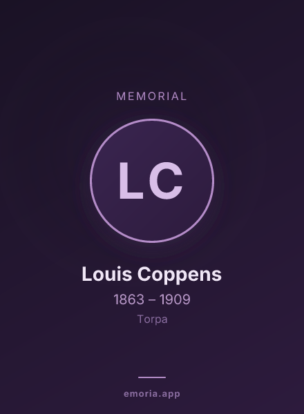 Memorial portrait of Louis Coppens