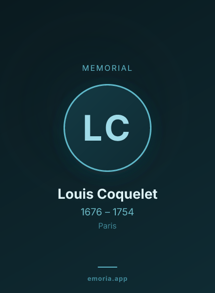 Memorial portrait of Louis Coquelet