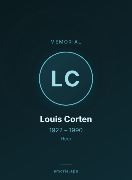 Memorial portrait of Louis Corten
