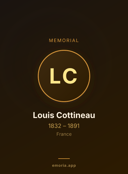 Memorial portrait of Louis Cottineau