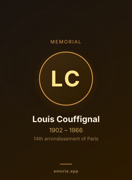 Memorial portrait of Louis Couffignal