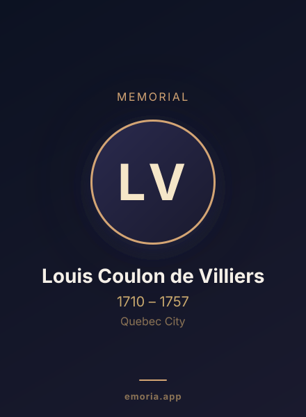 Memorial portrait of Louis Coulon de Villiers