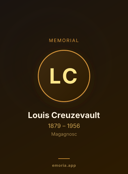Memorial portrait of Louis Creuzevault