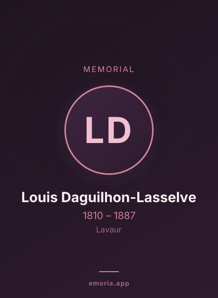 Memorial portrait of Louis Daguilhon-Lasselve