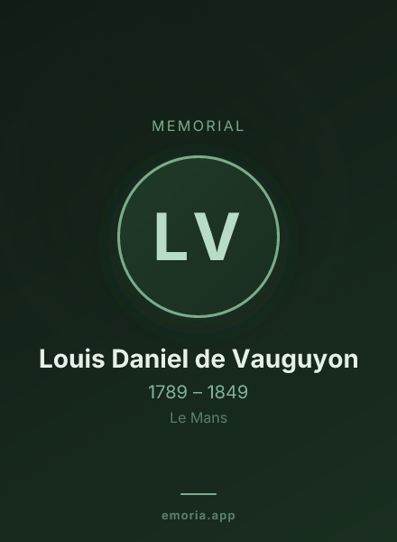 Memorial portrait of Louis Daniel de Vauguyon