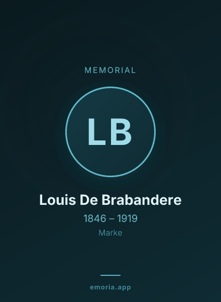 Memorial portrait of Louis De Brabandere