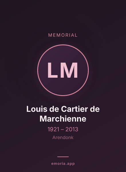 Memorial portrait of Louis de Cartier de Marchienne