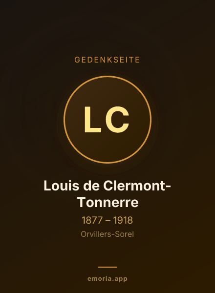 Gedenkportrait von Louis de Clermont-Tonnerre