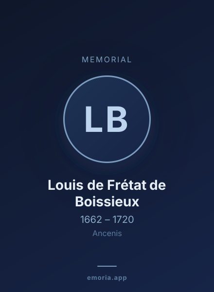Memorial portrait of Louis de Frétat de Boissieux