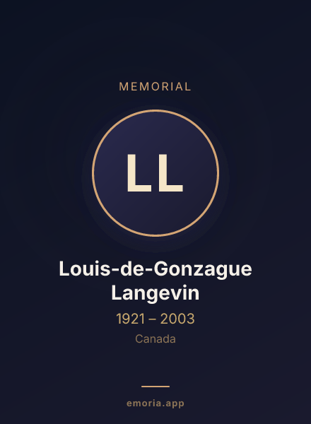 Memorial portrait of Louis-de-Gonzague Langevin