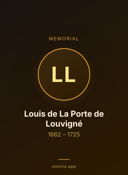 Memorial portrait of Louis de La Porte de Louvigné